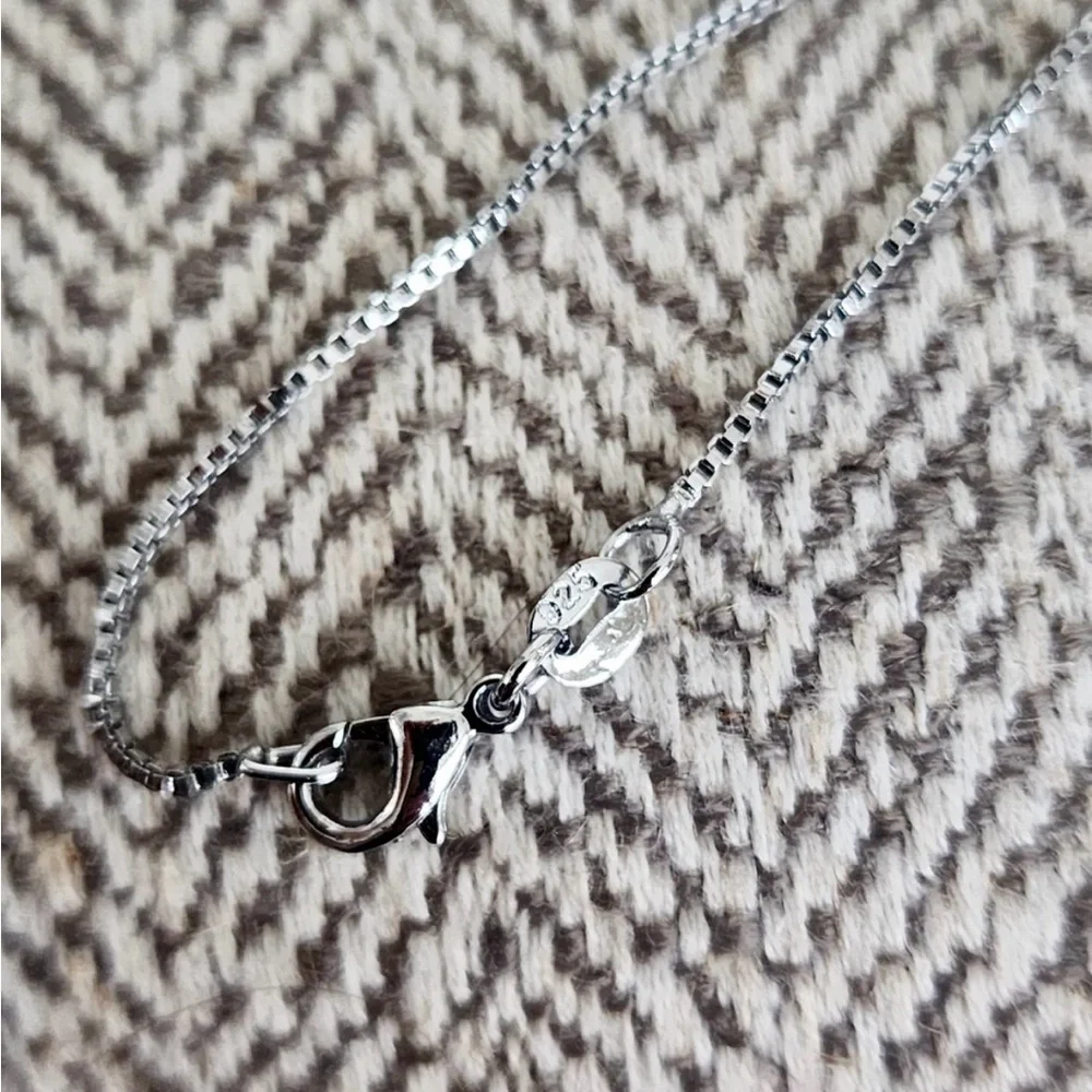 NWOT  Cat Pendant .925 with Box chain 18” Hang in There Cat Pendant